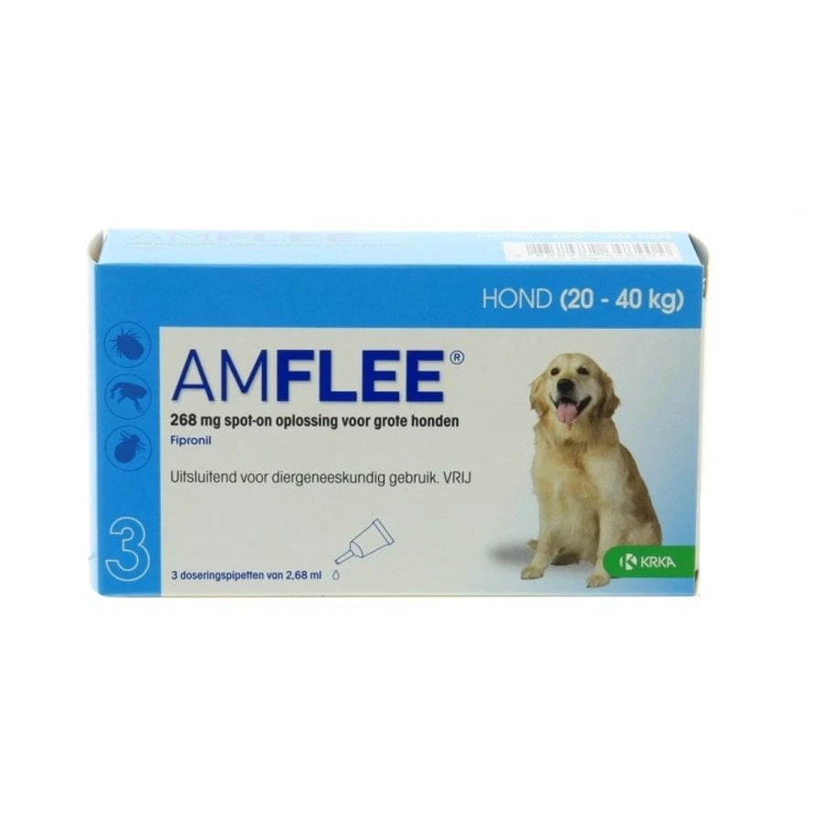 Amflee Hond Large 3x268mg 20-40kg 3 Amflee Hond Large 3x268mg 20-40kg