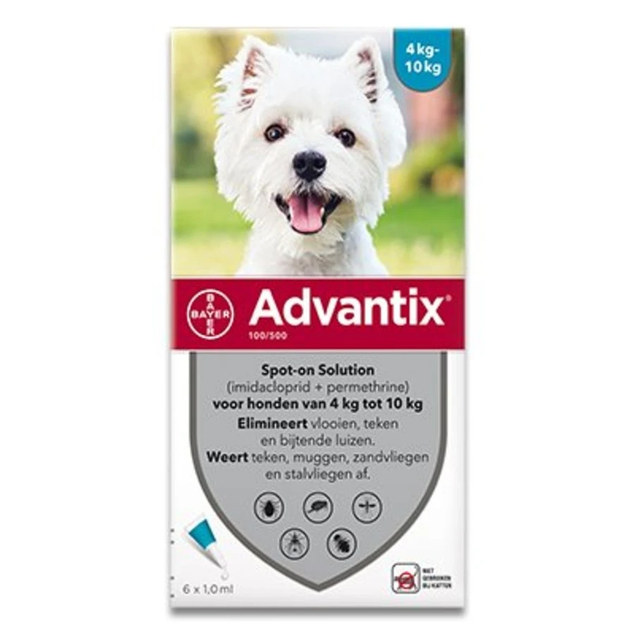 Bayer Advantix Spot-on Hond 6 Pipetten 4 Bayer Advantix Spot-on Hond 6 Pipetten - Afbeelding 2