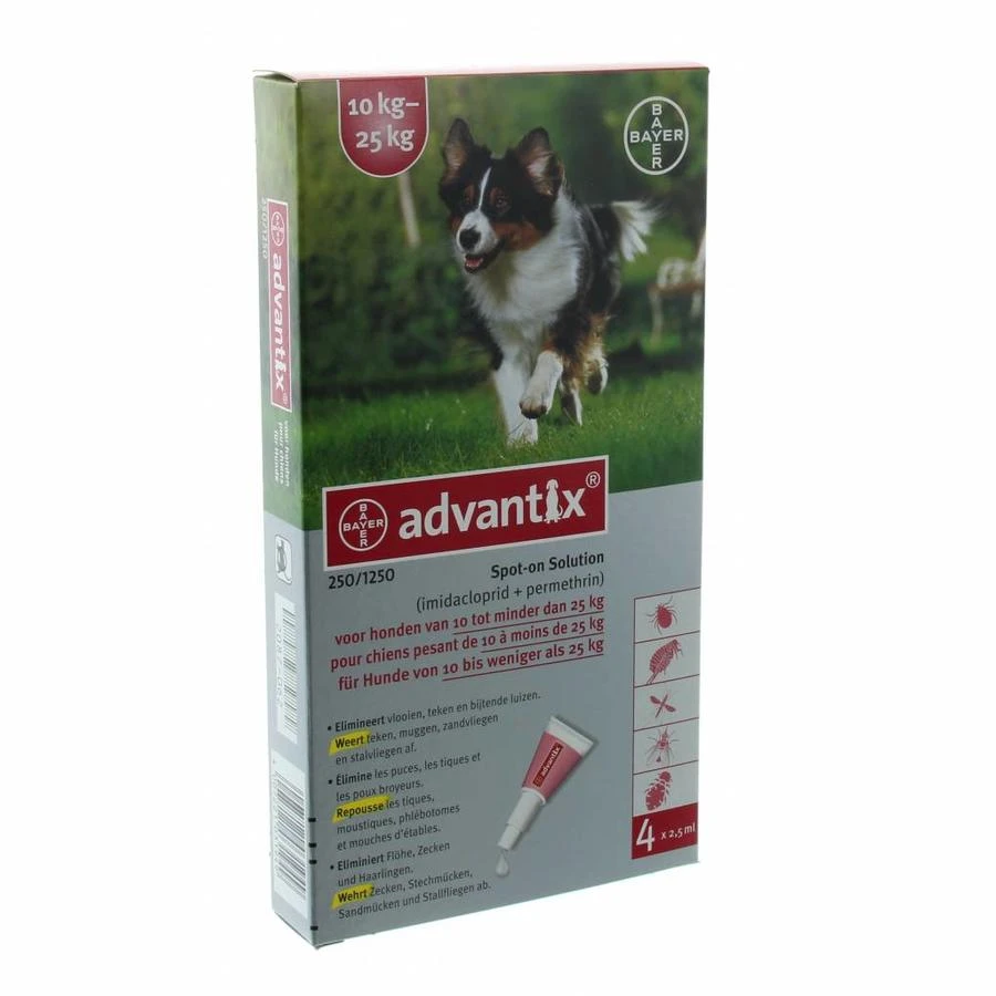 Bayer Advantix Spot-on Hond 6 Pipetten 5 Bayer Advantix Spot-on Hond 6 Pipetten - Afbeelding 3