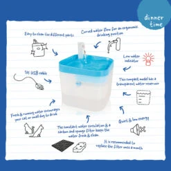 Duvo+ Transparante Waterfontein | 1,8 Liter Inhoud 9 Duvo+ Transparante Waterfontein | 1,8 Liter Inhoud -PetPlezier Verkoopwinkel duvo transparante waterfontein 18 liter inhoud 3