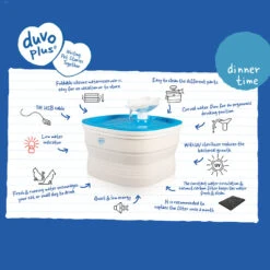 Duvo+ Vouwbare Waterfontein | 2 Liter Inhoud -PetPlezier Verkoopwinkel duvo vouwbare waterfontein 2 liter inhoud 5