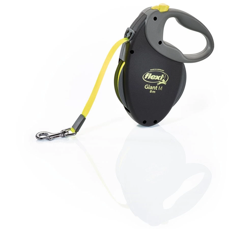 Flexi Giant Neon Lint Zwart/neon Geel 3 Flexi Giant Neon Lint Zwart/neon Geel